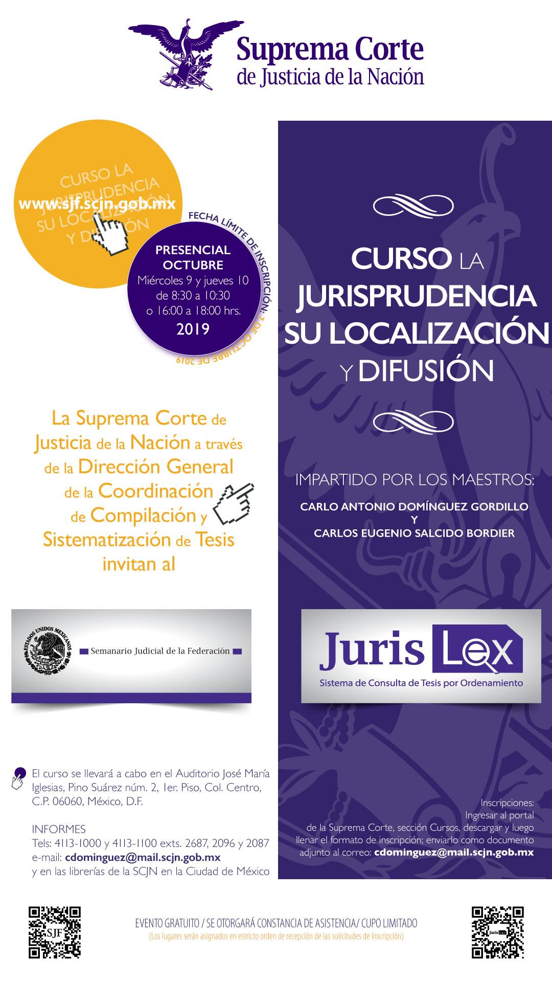 Curso La Jurisprudencia Su Localizacion Y Difusion Suprema Corte De Justicia De La Nacion
