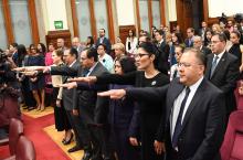Sesión Solemne del Pleno de la SCJN y del CJF, Ministro Presidente Arturo Zaldívar toma de protesta de seis Jueces de Distrito en el Alto Tribunal