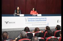 Ministra Norma Lucía Piña Hernández en el marco de la Inauguración del V Congreso Internacional de Derecho Constitucional.