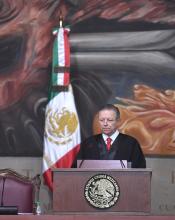 Ministro Arturo Zaldívar, Presidente de la SCJN y del CJF. Tercer Informe Anual de Labores del Poder Judicial de la Federación 2021