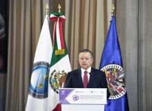 Ministro Arturo Zaldívar, Presidente de la Suprema Corte de Justicia de la Nación (SCJN) y del Consejo de la Judicatura Federal (CJF). Inauguración del Primer Encuentro de la Red Interamericana de Enlaces de Género