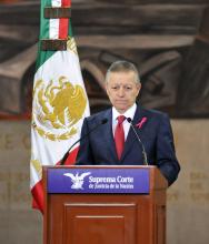 Ministro Arturo Zaldívar, Presidente de la SCJN y del CJF, en el marco de la conferencia de prensa mensual, 19 de Octubre del 2022