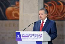 Ministro Arturo Zaldívar, Presidente de la SCJN y del CJF, en el marco de la ceremonia de Clausura del Programa un Juez y una Jueza Federal en tu vida